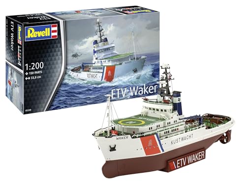 Hochwertiger Revell Bausatz für Modellbauer: ETV Waker Schiffsmodell 1:200 - Perfektes Geschenk!