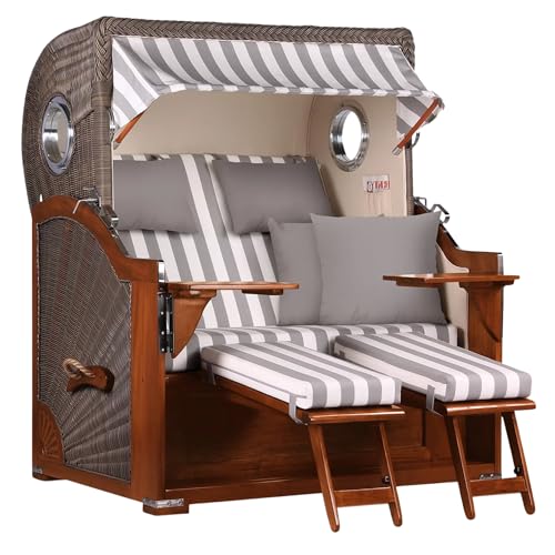 Entspannung pur im MR. DEKO® Strandkorb Baltikum 2,5-Sitzer - Jetzt sichern!