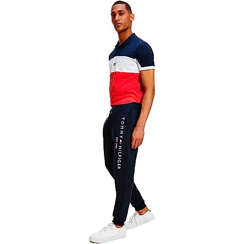 Klassische Tommy Hilfiger Herren Jogginghose in Blau, Regular Fit, Größe M