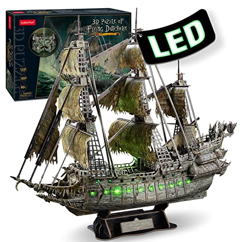 Magisches 3D Puzzle LED Fliegender Holländer: Perfektes Geburtstagsgeschenk für Erwachsene!