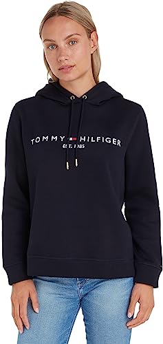 Entdecke den stylischen Tommy Hilfiger Damen Hoodie in Blau für S.