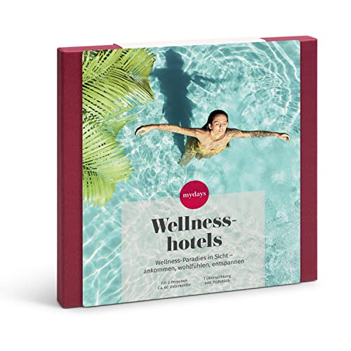 Erlebe Entspannung pur: mydays Wellnesshotels-Geschenkbox für 2, 60 Standorte, Reise-Gutschein