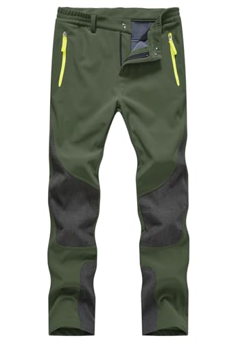 Warm gefütterte Damen Wanderhose in Armeegrün - ideal für Outdoor-Aktivitäten im Winter