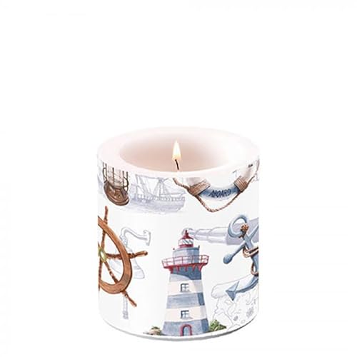 Maritimes Windlicht mit Leuchtturm und Anker - Perfektes Geschenk für Dekoliebhaber!