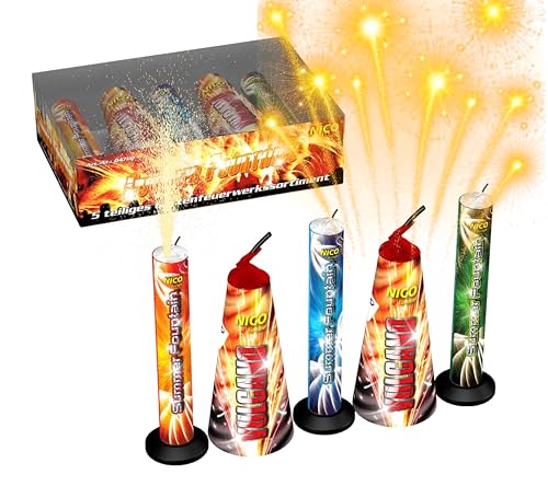 Großes XXL Sommerfontänen-Set für unvergessliche Partys und Silvester 2024 - perfektes Geschenk!