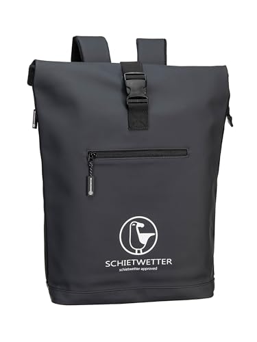 Stylischer Unisex Rucksack mit viel Stauraum, wasserabweisend und modern in Schwarz