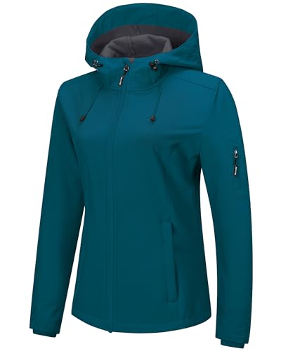 Entdecke die Damen Outdoor Jacke - Wasserdicht, atmungsaktiv, winddicht, in DarkCyan - Perfektes Geschenk!
