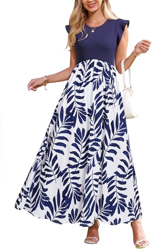 Stilvolles Damen Maxikleid mit Blumenmuster - Perfektes Geschenk für den Sommer!