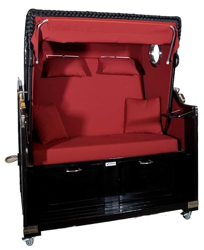 Entdecke den exklusiven XL Strandkorb Mahagoni - Perfektes Geschenk in Sonderedition!
