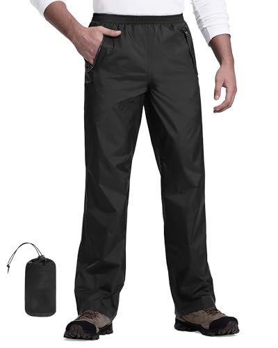 Leichte, wasserdichte Regenhose für Herren - Perfekt zum Wandern, Golfen und Angeln!