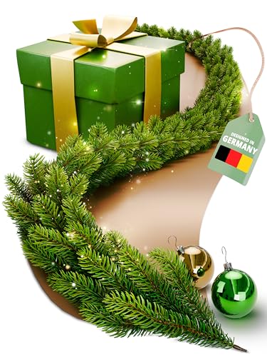Natürlich schöne ArtiTree Weihnachtsgirlande 270cm - Perfekt für Innen & Außen