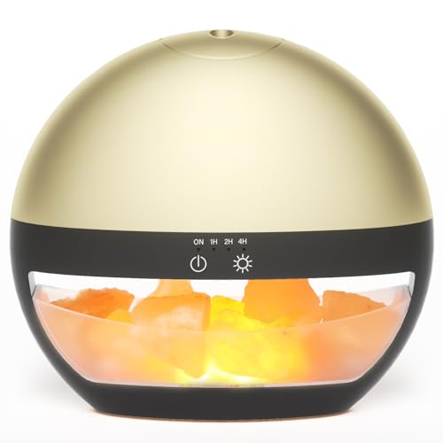 Verwöhnen Sie sich mit dem SALUBRITO Aroma Diffuser und Salzlampe Set!