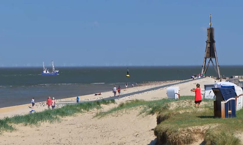 Cuxhaven Tourismus Kugelbake das Wahrzeichen