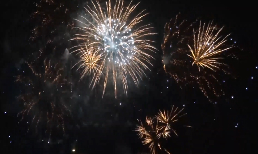 Silvester Feuerwerk auf Helgoland